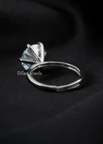 White Silver Plated Diamond Ring- RING02738 - Image 3