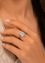 White Silver Plated Diamond Ring- RING02738 - Image 4