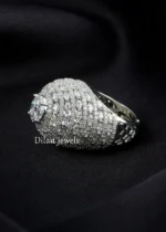 White Silver Plated Diamond Ring- RING02740 - Image 2