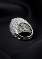 White Silver Plated Diamond Ring- RING02740 - Image 3