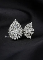 White Silver Plated Diamond Ring- RING02763