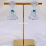 Zara Emerald Jhumki (Silver) EAR002090