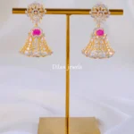 Zara Ruby Jhumki (Yellow Gold) EAR002091
