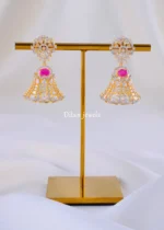 Zara Ruby Jhumki (Yellow Gold) EAR002091