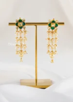 Zareen Pearl Drop Necklace Set (Yellow Gold) NEC002681 - Image 3