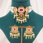 Zareen Royal Necklace Set (Yellow Gold) NEC002713