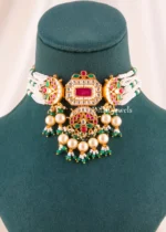 Zareen Royal Necklace Set (Yellow Gold) NEC002713 - Image 2