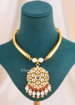 Zarmeen Festive Necklace Set (Yellow Gold) NEC002683 - Image 2