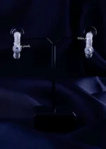 Zenith Sparkle Hoops (Silver) EAR002307