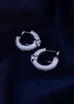 Zenith Sparkle Hoops (Silver) EAR002307 - Image 3