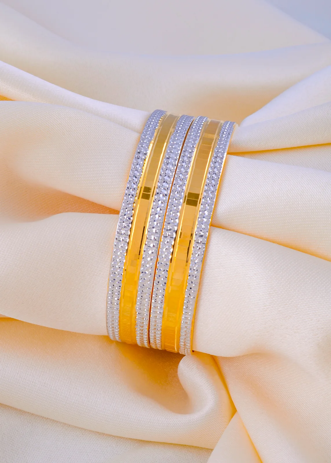 Ziva-Gold-Bangles-Yellow-Gold-BAN001838a Ziva Gold Bangles (Yellow Gold) BAN001838 - Image 1