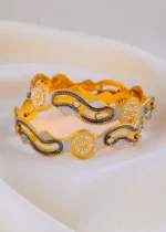 Ziva Luxe Dancing Diamond Bangles (Tri-Plated) BAN000114 - Image 5