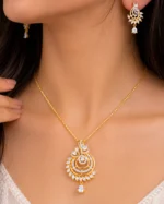 Zivara Sparkle Pendant Set (Yellow Gold) PSET02659 - Image 4